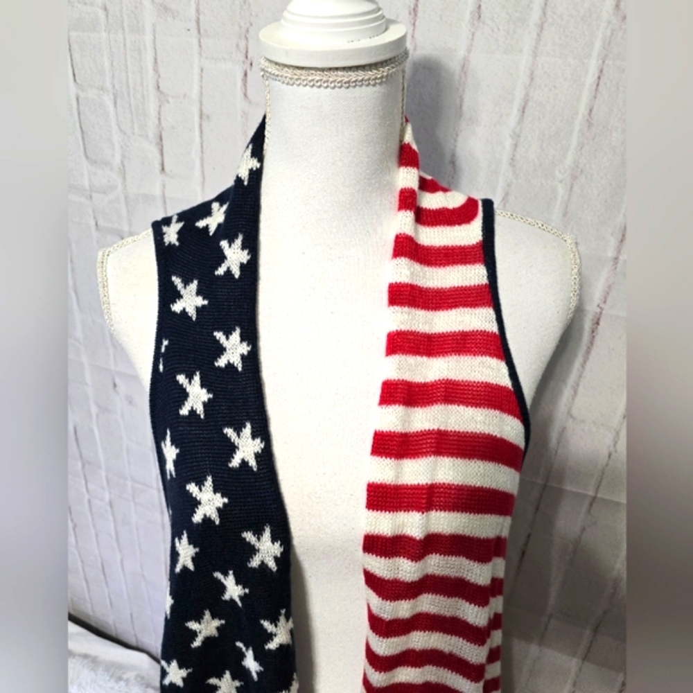 American Flag Knit Vest/Sweater - Picture 3 of 8